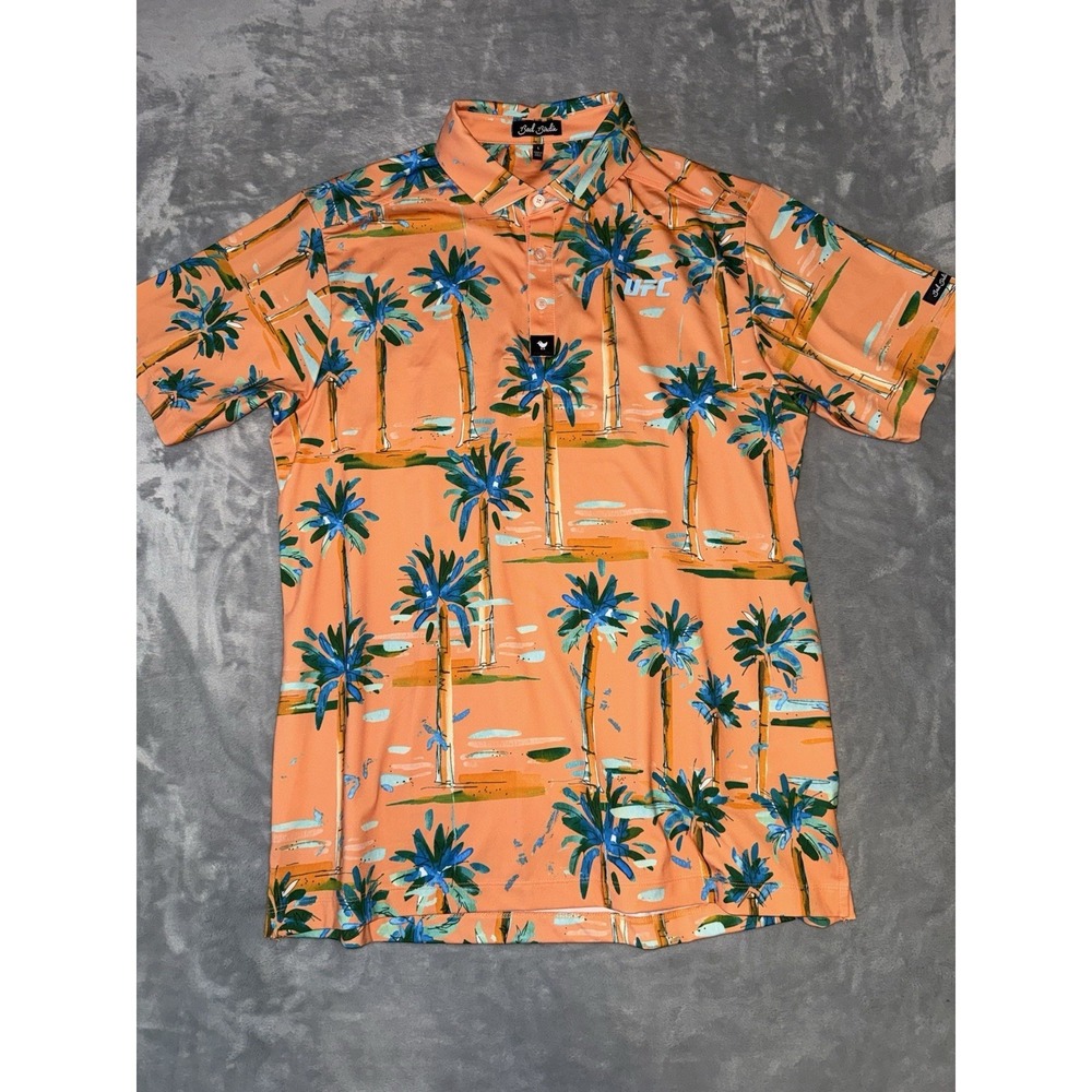 Bad Birdie Men's Sz L‎ Performance Polo Golf Shirt Hotel California UFC Logo - Picture 2 of 7